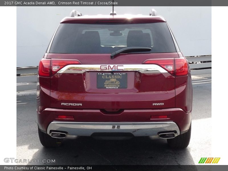 Crimson Red Tintcoat / Cocoa/Shale 2017 GMC Acadia Denali AWD