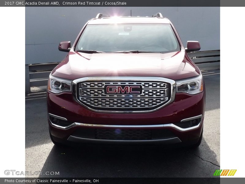 Crimson Red Tintcoat / Cocoa/Shale 2017 GMC Acadia Denali AWD