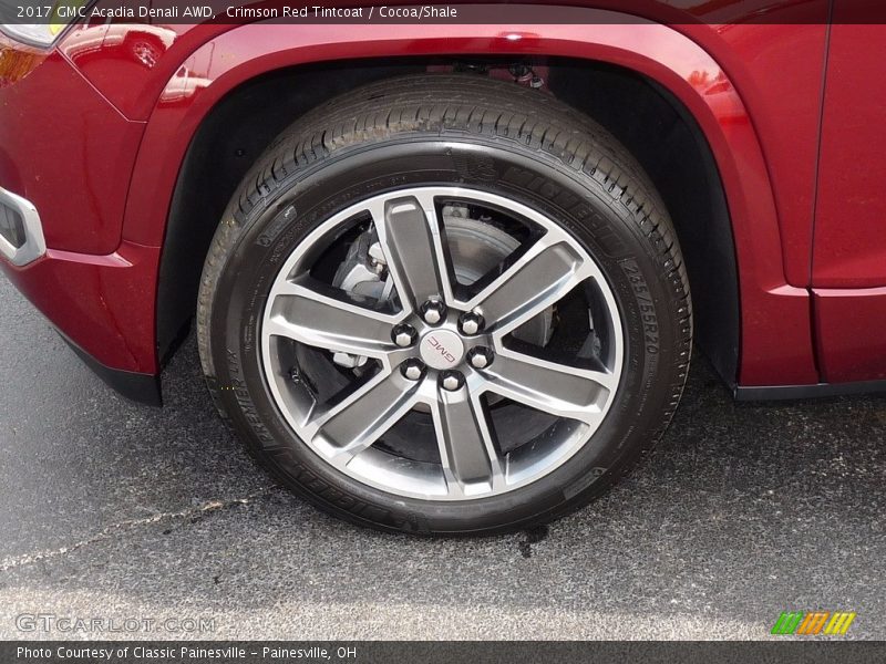 Crimson Red Tintcoat / Cocoa/Shale 2017 GMC Acadia Denali AWD