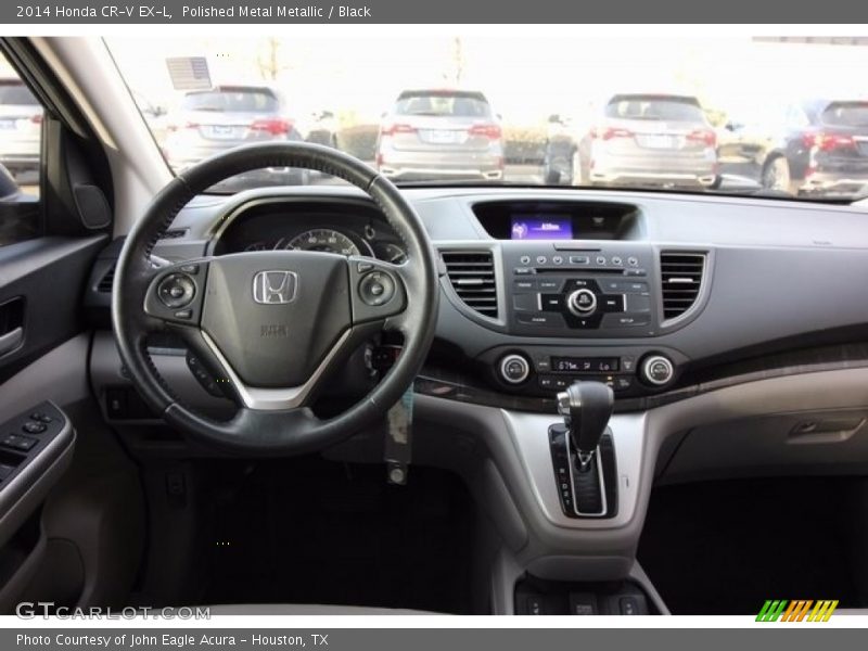 Polished Metal Metallic / Black 2014 Honda CR-V EX-L