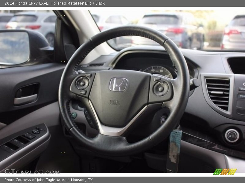 Polished Metal Metallic / Black 2014 Honda CR-V EX-L