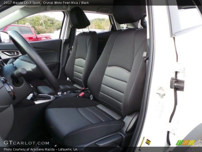 Crystal White Pearl Mica / Black 2017 Mazda CX-3 Sport