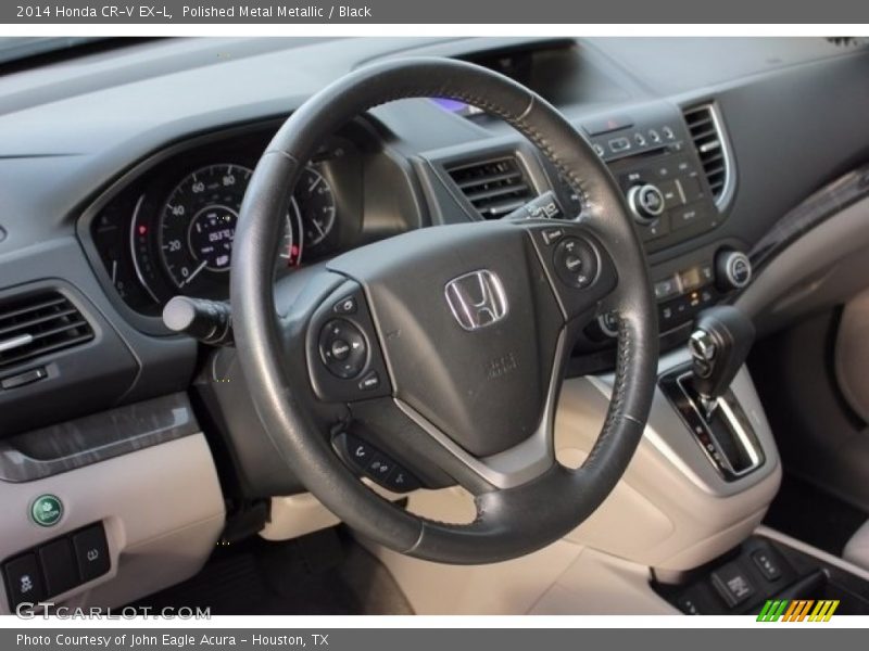 Polished Metal Metallic / Black 2014 Honda CR-V EX-L