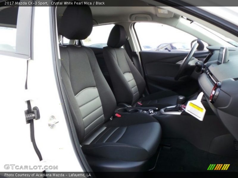 Crystal White Pearl Mica / Black 2017 Mazda CX-3 Sport