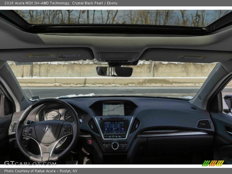 Crystal Black Pearl / Ebony 2016 Acura MDX SH-AWD Technology
