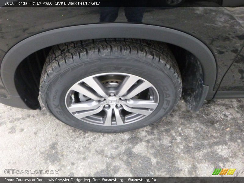 Crystal Black Pearl / Gray 2016 Honda Pilot EX AWD