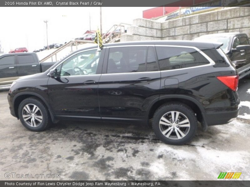 Crystal Black Pearl / Gray 2016 Honda Pilot EX AWD
