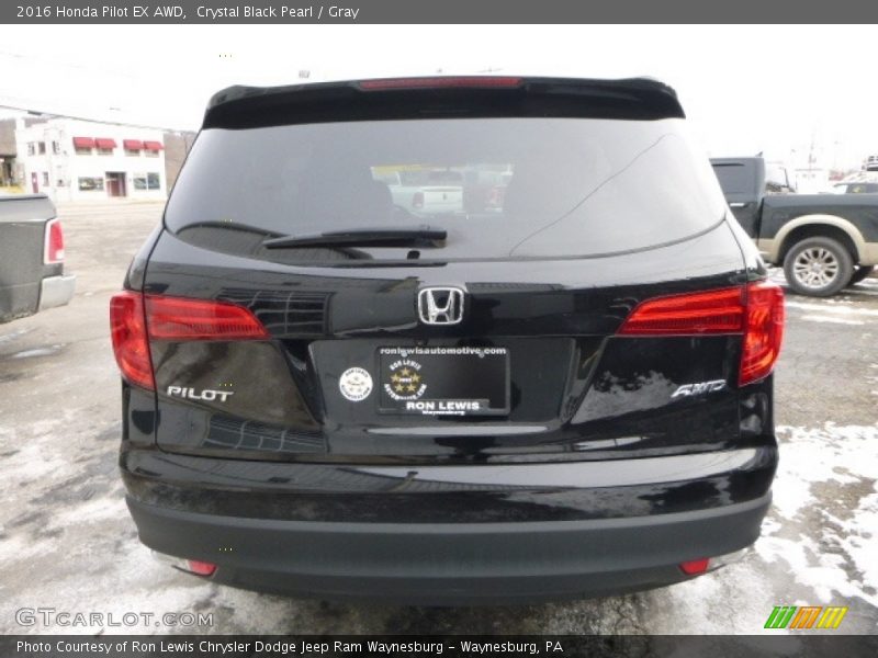 Crystal Black Pearl / Gray 2016 Honda Pilot EX AWD
