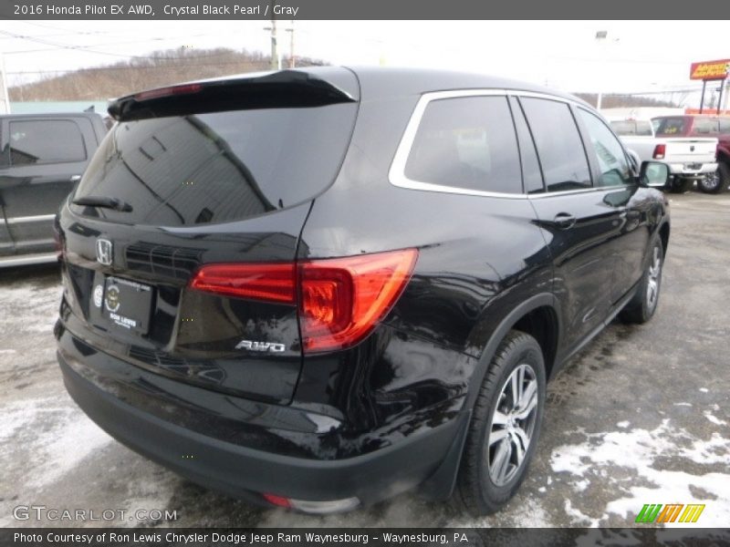 Crystal Black Pearl / Gray 2016 Honda Pilot EX AWD
