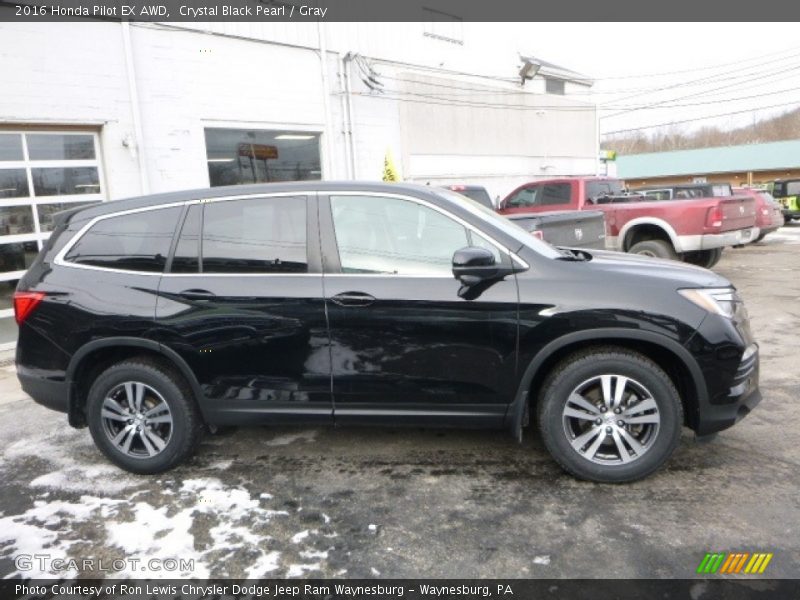 Crystal Black Pearl / Gray 2016 Honda Pilot EX AWD