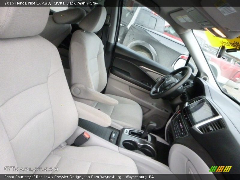 Crystal Black Pearl / Gray 2016 Honda Pilot EX AWD