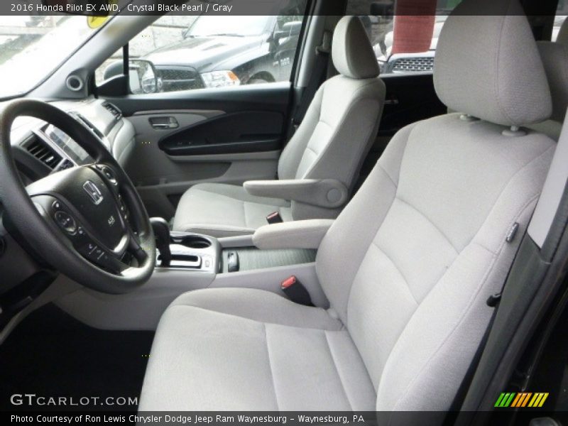 Crystal Black Pearl / Gray 2016 Honda Pilot EX AWD