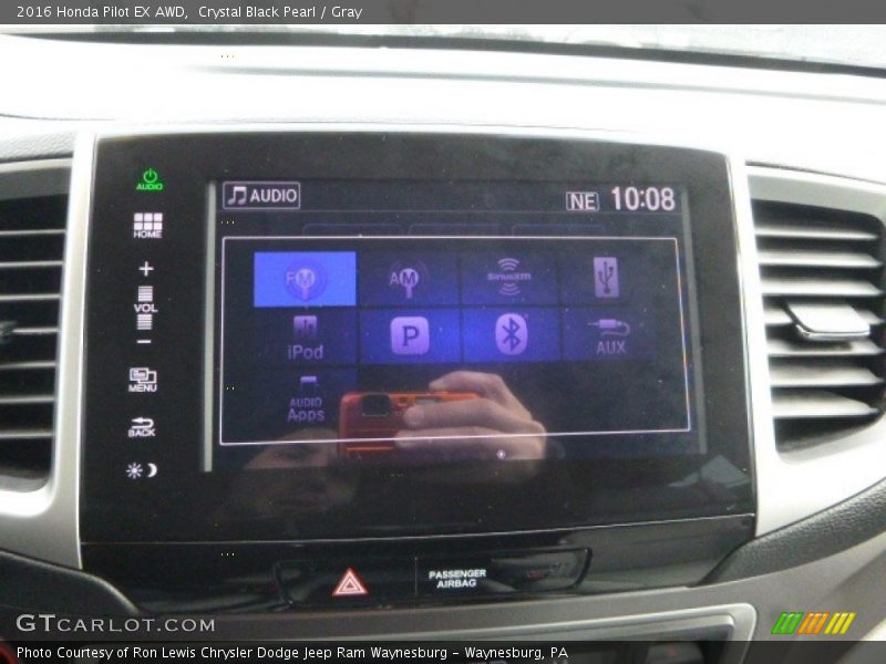 Crystal Black Pearl / Gray 2016 Honda Pilot EX AWD