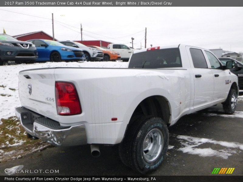 Bright White / Black/Diesel Gray 2017 Ram 3500 Tradesman Crew Cab 4x4 Dual Rear Wheel