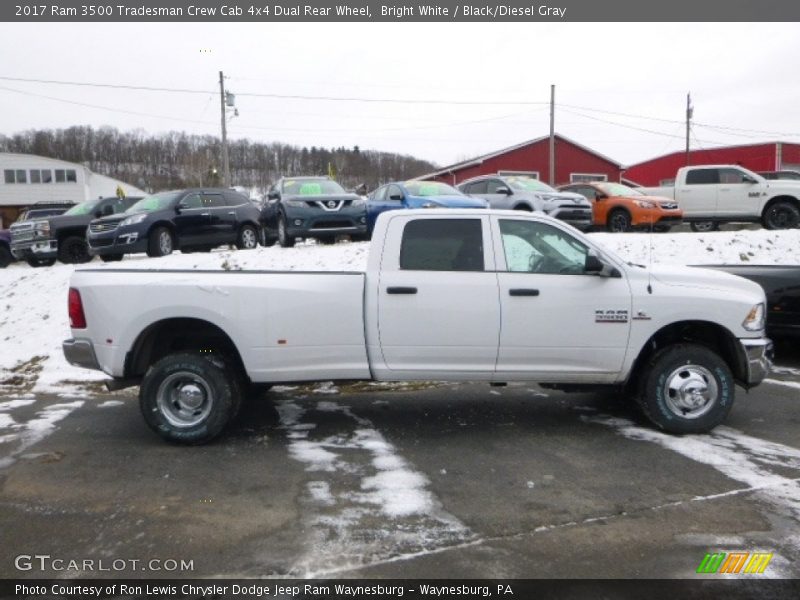 Bright White / Black/Diesel Gray 2017 Ram 3500 Tradesman Crew Cab 4x4 Dual Rear Wheel