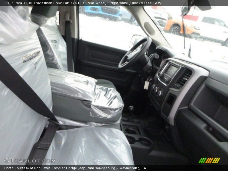 Bright White / Black/Diesel Gray 2017 Ram 3500 Tradesman Crew Cab 4x4 Dual Rear Wheel
