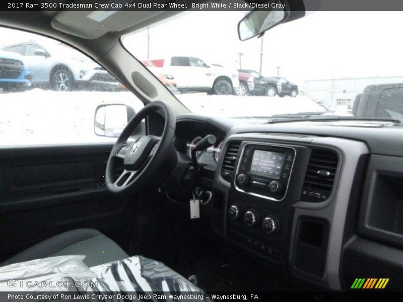 Bright White / Black/Diesel Gray 2017 Ram 3500 Tradesman Crew Cab 4x4 Dual Rear Wheel