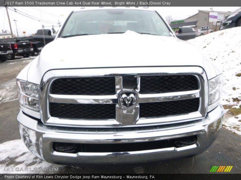 Bright White / Black/Diesel Gray 2017 Ram 3500 Tradesman Crew Cab 4x4 Dual Rear Wheel