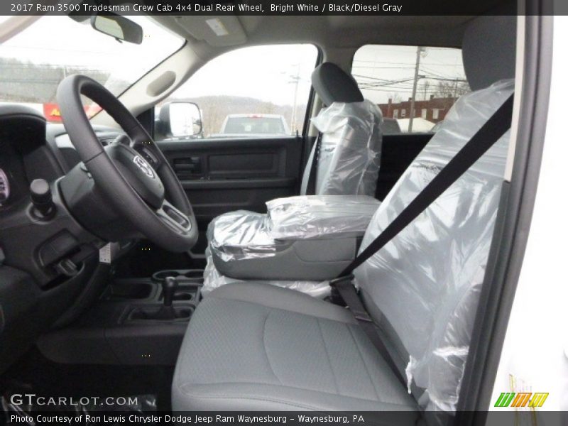 Bright White / Black/Diesel Gray 2017 Ram 3500 Tradesman Crew Cab 4x4 Dual Rear Wheel