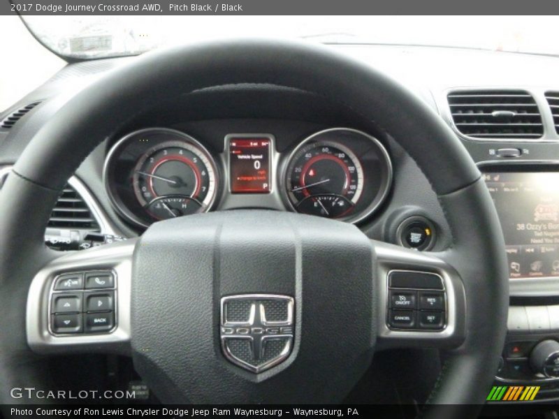 Pitch Black / Black 2017 Dodge Journey Crossroad AWD