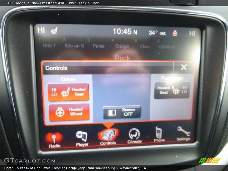 Pitch Black / Black 2017 Dodge Journey Crossroad AWD