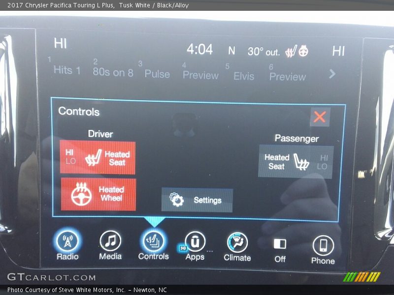 Tusk White / Black/Alloy 2017 Chrysler Pacifica Touring L Plus
