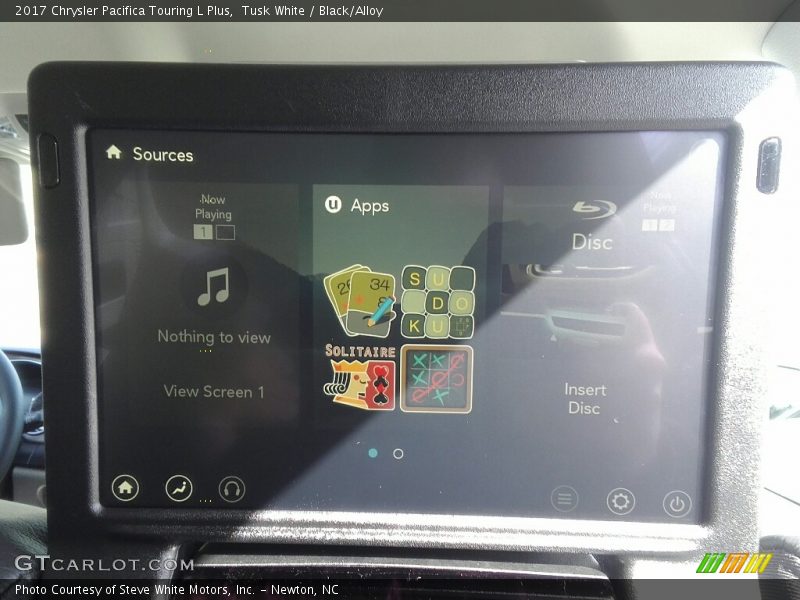 Tusk White / Black/Alloy 2017 Chrysler Pacifica Touring L Plus