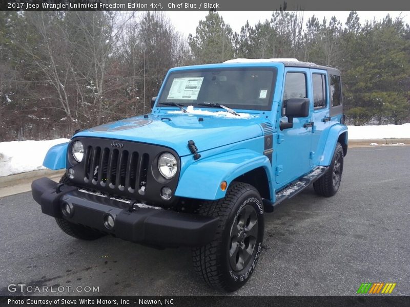 Chief Blue / Black 2017 Jeep Wrangler Unlimited Freedom Edition 4x4