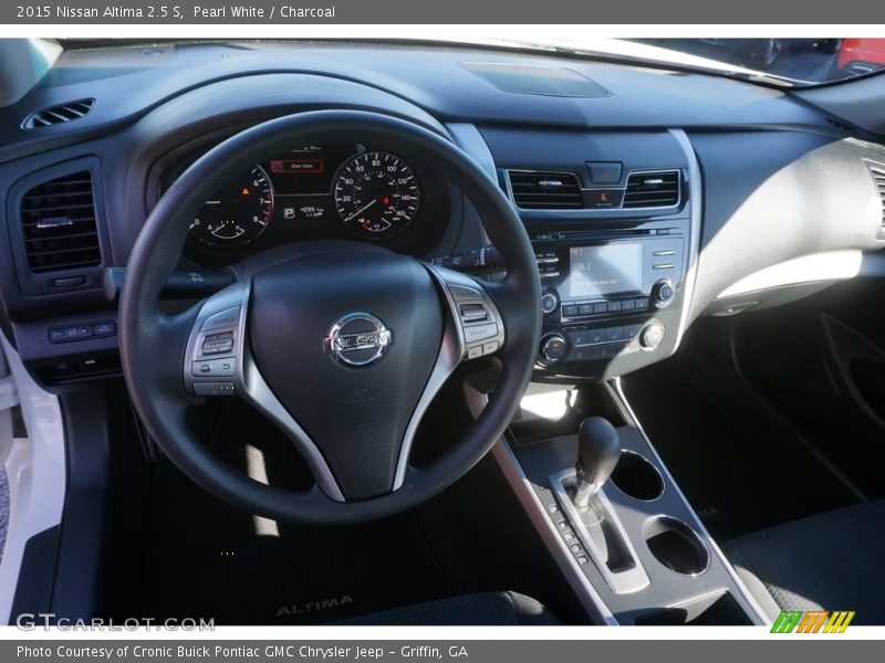 Pearl White / Charcoal 2015 Nissan Altima 2.5 S