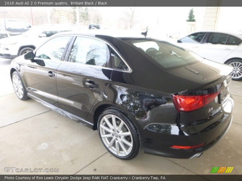 Brilliant Black / Black 2016 Audi A3 2.0 Premium quattro