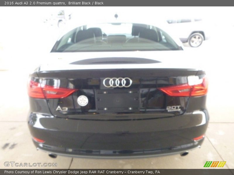 Brilliant Black / Black 2016 Audi A3 2.0 Premium quattro