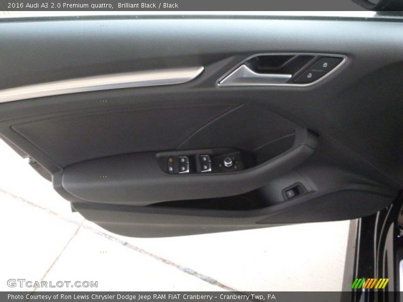 Brilliant Black / Black 2016 Audi A3 2.0 Premium quattro