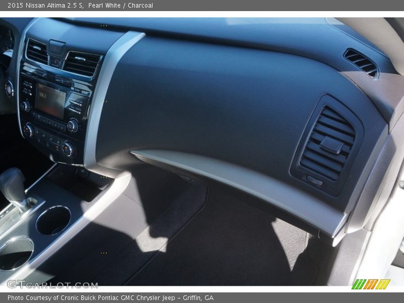Pearl White / Charcoal 2015 Nissan Altima 2.5 S