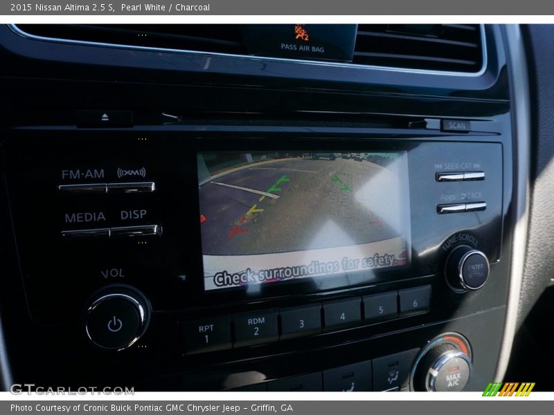 Pearl White / Charcoal 2015 Nissan Altima 2.5 S
