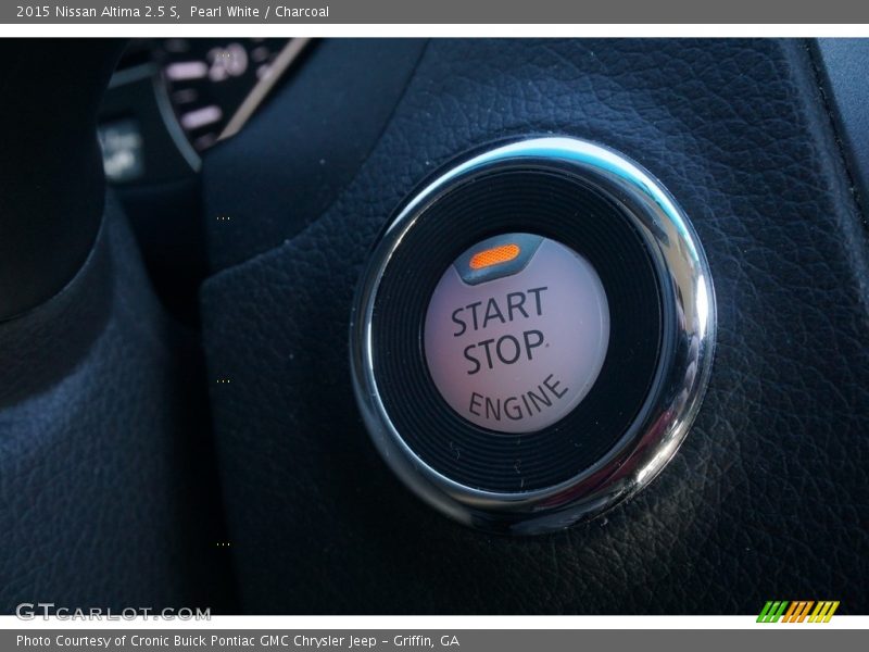 Pearl White / Charcoal 2015 Nissan Altima 2.5 S