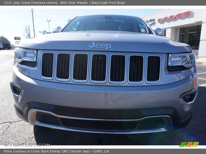 Billet Silver Metallic / Black/Light Frost Beige 2015 Jeep Grand Cherokee Limited