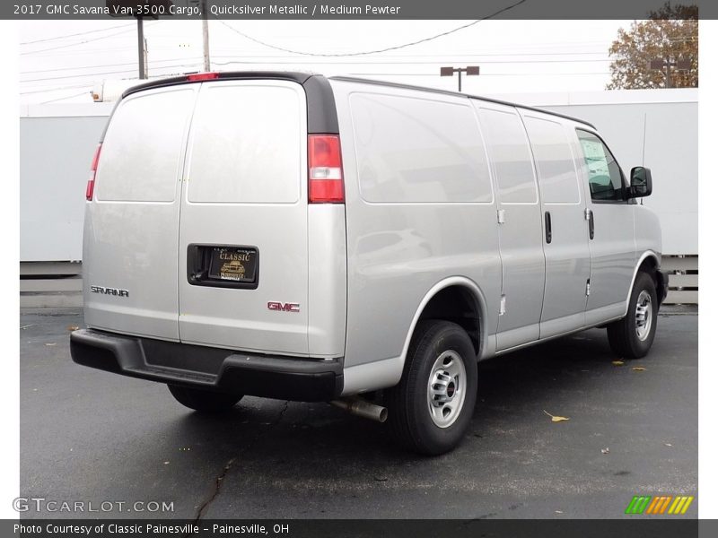Quicksilver Metallic / Medium Pewter 2017 GMC Savana Van 3500 Cargo