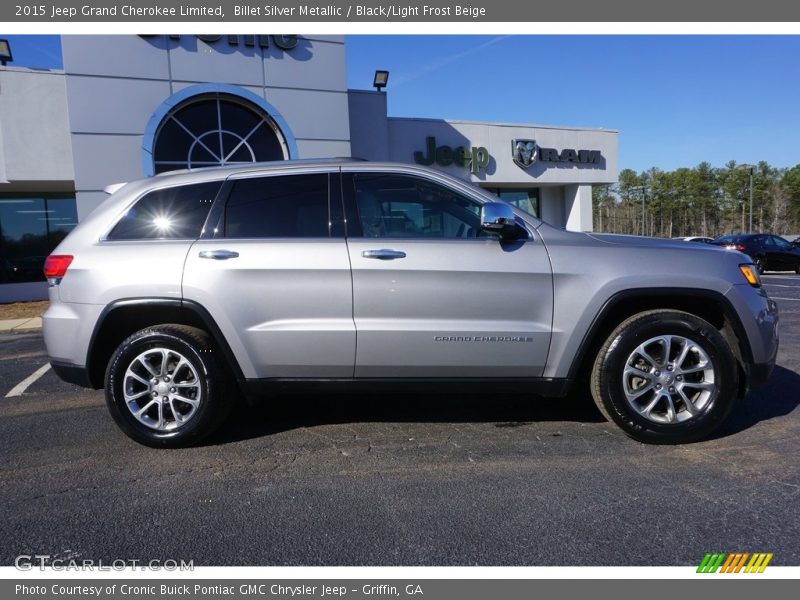 Billet Silver Metallic / Black/Light Frost Beige 2015 Jeep Grand Cherokee Limited