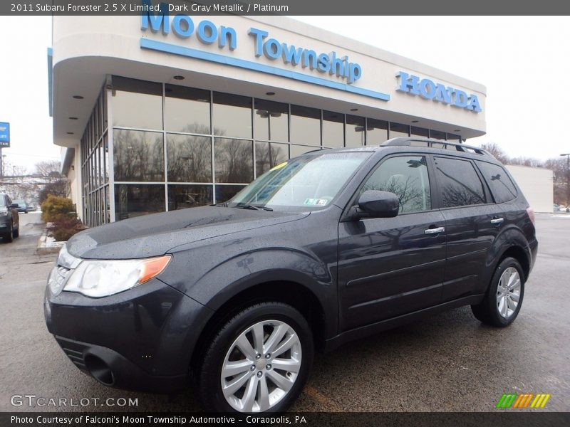 Dark Gray Metallic / Platinum 2011 Subaru Forester 2.5 X Limited