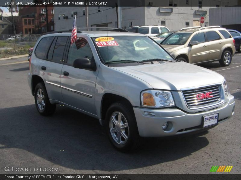 Silver Mist Metallic / Light Gray 2008 GMC Envoy SLE 4x4