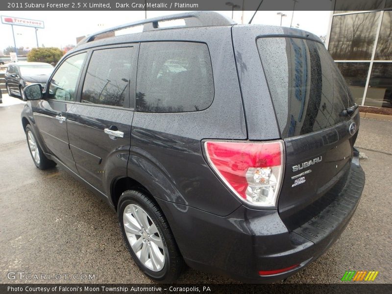 Dark Gray Metallic / Platinum 2011 Subaru Forester 2.5 X Limited