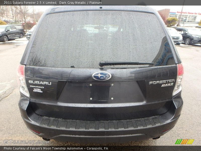 Dark Gray Metallic / Platinum 2011 Subaru Forester 2.5 X Limited