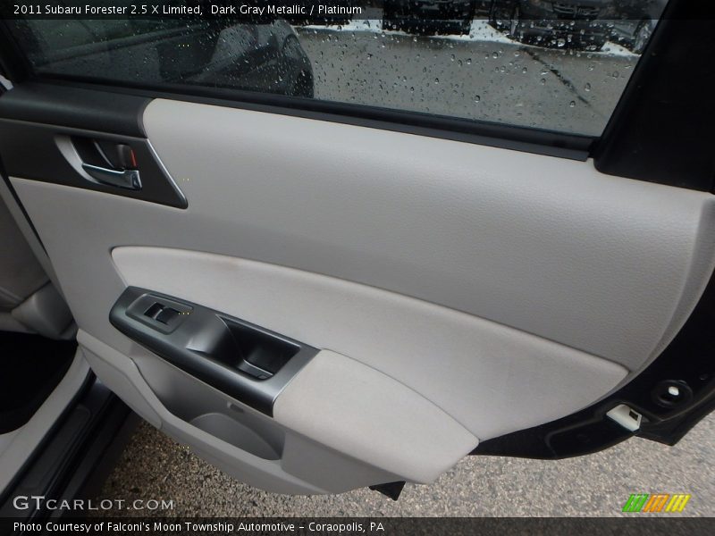 Dark Gray Metallic / Platinum 2011 Subaru Forester 2.5 X Limited