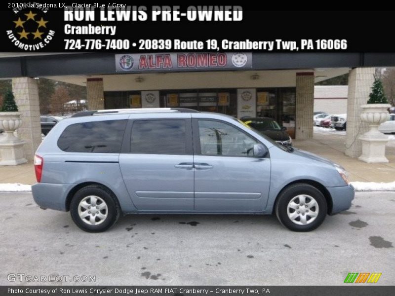 Glacier Blue / Gray 2010 Kia Sedona LX