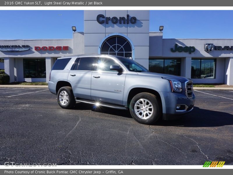 Light Steel Gray Metallic / Jet Black 2016 GMC Yukon SLT