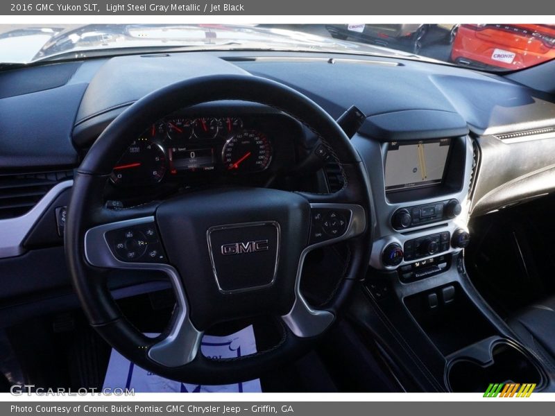 Light Steel Gray Metallic / Jet Black 2016 GMC Yukon SLT
