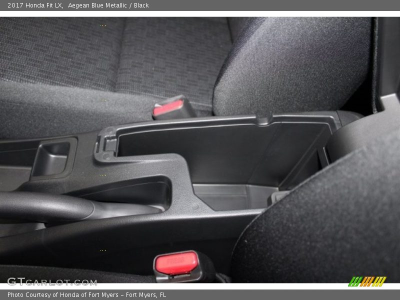 Aegean Blue Metallic / Black 2017 Honda Fit LX