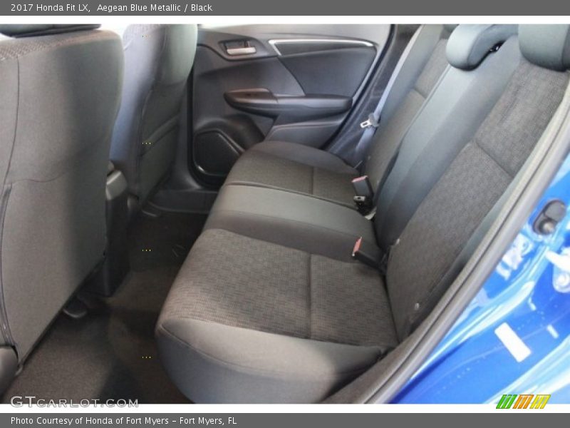 Aegean Blue Metallic / Black 2017 Honda Fit LX