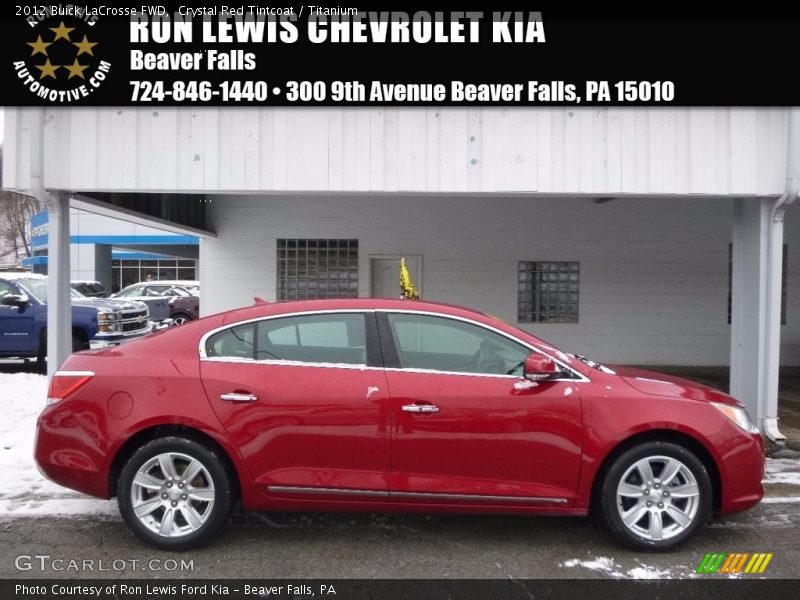 Crystal Red Tintcoat / Titanium 2012 Buick LaCrosse FWD