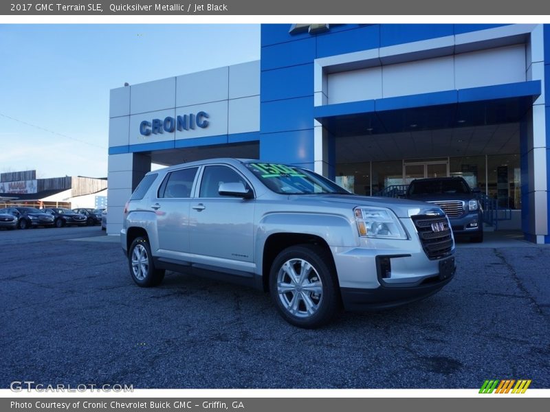 Quicksilver Metallic / Jet Black 2017 GMC Terrain SLE